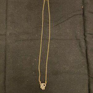 J. Crew Crystal Knot Necklace